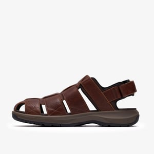 Guideview Cove Dark Brown Lea Sandals