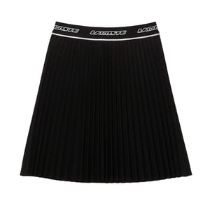 Lacoste Dames/Dames Geplooide Elastische Taille Rok (Zwart)