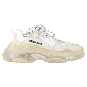 Balenciaga Triple S Klarsula Sneakers i Vit Polyester