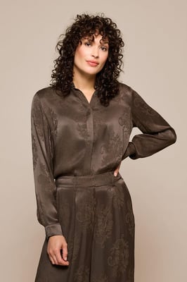 Bellize Blouse Donkerbruin