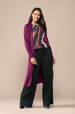 Celine Vest Dark Berry