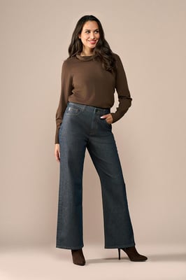 Lienna Coated Broek Brons