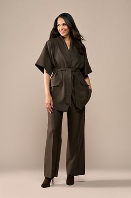 Roseline Lurex Blazer Bruin