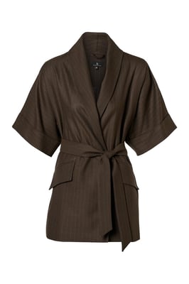 Roseline Lurex Blazer Bruin