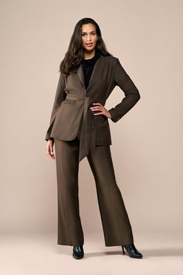 Zaylee Lurex Blazer Bruin