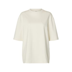 Selected Femme slfoversized oline ss tee 16099974 egret