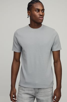 Slim Fit Waffle T-Shirt