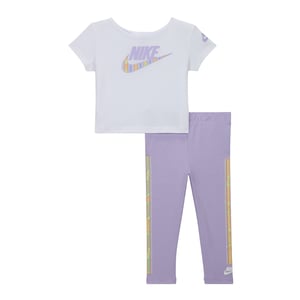 Nike Happy Camper Top & Bottom Set voor kinderen/kleuters (Paars)