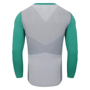 Umbro Heren Pro Base Layer Top met lange mouwen (Golfgroen/Grijs)