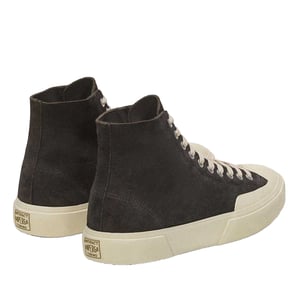 Superga Heren 2433 Works Flesh Out Suede High Top Trainers (Vulkaangrijs/ gebroken wit)