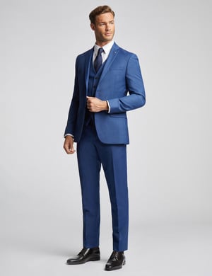 Slim Fit Sharkskin Jacket