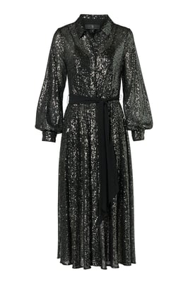 Kelly Jurk Donker Metallic