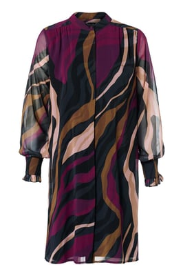 Ashley Print Tuniek Dark Berry