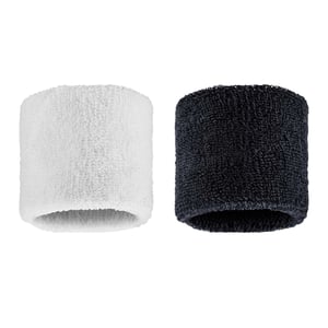 Nike Classic Swoosh Sweatband (Pack of 2) (Black/White)