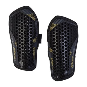 Mitre Mens Pro 2024 Aircell Technology Shin Guards Set (Black/Gold)