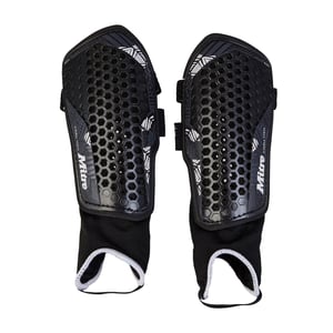 Mitre Mens 2024 Aircell Technology Shin Guards (Black/White)