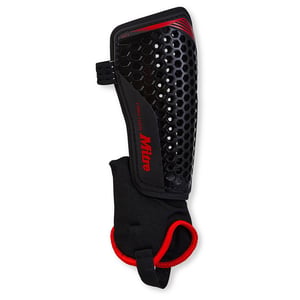 Mitre Unisex Adult 2024 Aircell Technology Hockey Shin Pads (Black/Red)