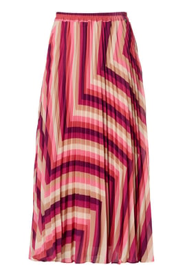 Lara Plisse Rok Licht Berry / Multi