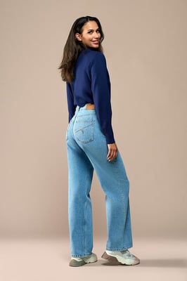 Lienna Broek Denim Blauw