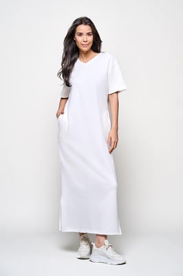 Caroline Tensen Ella Sweat Jurk Off White