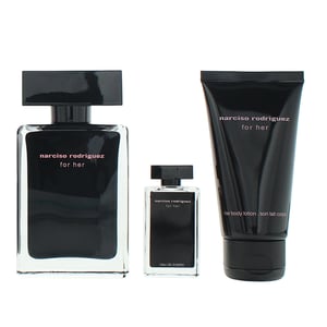 Narciso Rodriguez For Her Eau de Toilette 50ml, Eau de Toilette 7.5ml + Body Lotion 50ml Gift Set