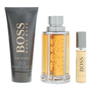 Hugo Boss The Scent Eau de Toilette 100ml, Eau de Toilette 10ml + Shower Gel 100ml Gift Set for Him