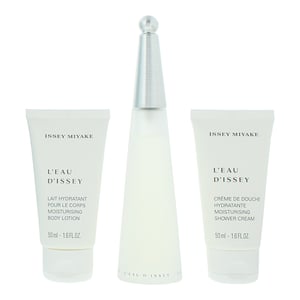 Issey Miyake L'eau D'issey Eau de Toilette 50ml, Body Lotion 50ml + Shower Cream 50ml Gift Set for Her