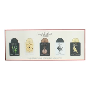 Lattafa Pride Affection, Tharwah Gold, Breeze, Shaheen Gold, La Collection D'Antiquites 1505 Eau de Parfum 5 x 20ml