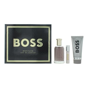 Hugo Boss Bottled Eau de Parfum 100ml, Eau de Parfum 10ml + Shower Gel 100ml Gift Set for Him