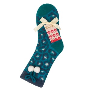 1 Par Damer Sherpa Fodrade Greppsockor - Varm Fluffig Mysig Halkfri Komfort