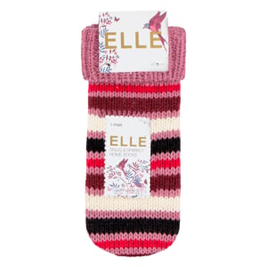 1 Par Dam Chunky Fair Isle Mockasins Grip Strumpor - Varma Vintertofflor Strumpor