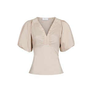 Neo Noir irina poplin blouse 162219 125 dark sand