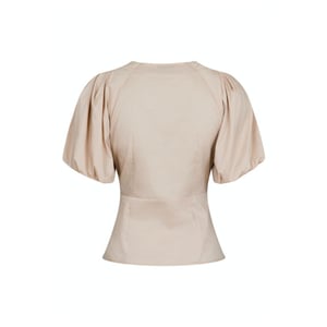 Neo Noir irina poplin blouse 162219 125 dark sand