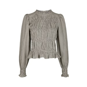 Neo Noir marcia check blouse 166893 306 dusty brown