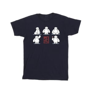Disney Jongens Big Hero 6 Baymax Veel houdingen T-Shirt (Marineblauw)