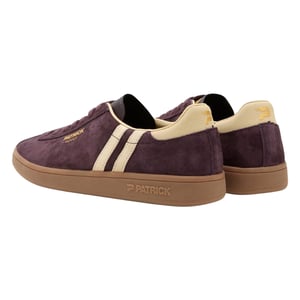 Patrick Mens Monaco Suede Cupsole Trainers (Dark Brown/Beige)