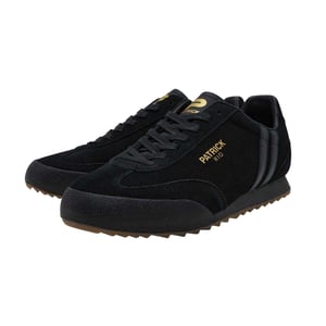 Patrick Mens Rio Suede Trainers (Black/Monochrome)
