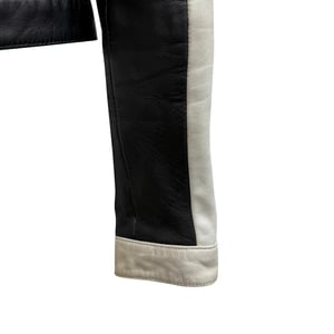 Maje tvåfärgad jacka i svart polyester