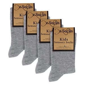 4-pack Barn Bambus Sensory Strumpor Mjuka Andningsbara Bekväma Passform