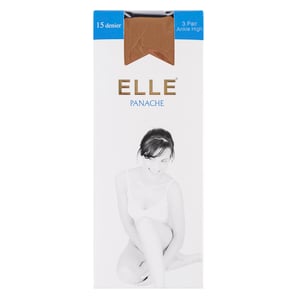 3 Pack Ladies 15 Denier 100% Nylon Ankle Highs - Sheer Lightweight Comfort