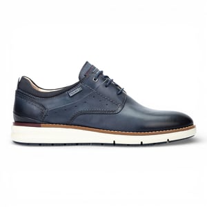 Pikolinos herensneakers van blauw leer met vetersluiting - Manacor
