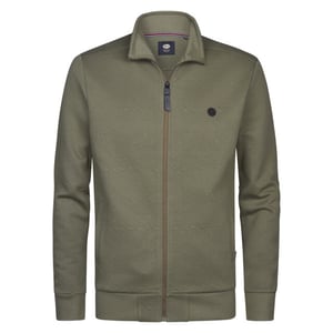 Petrol Industries men sweater collar zip m-1060-swc333 6134 dusty army