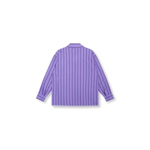 Refined Department R2602945926 ladies woven overzized stripe blouse jazzy