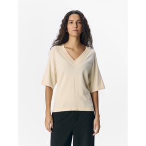 Object Objthess 2/4 lo v-neck knit top noo