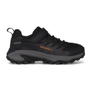 MERRELL BOYS / GIRLS MOAB SPEED 2 LOW WATERPROOF WALKING TRAINERS SHOES BLACK MK267689