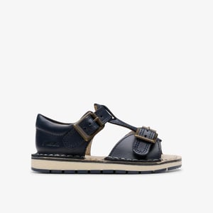 PlaysunReef T. Navy Leather Sandals