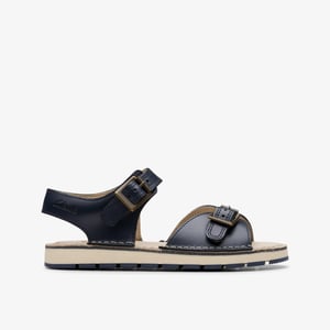 PlaysunReef K. Navy Leather Sandals