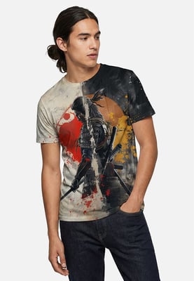 "Samurai Contrast" T-shirt
