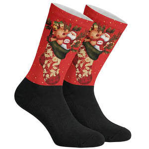 Funny Printed Long Socks for Men and Women