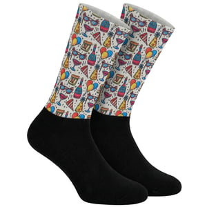 Funny Printed Long Socks for Men and Women